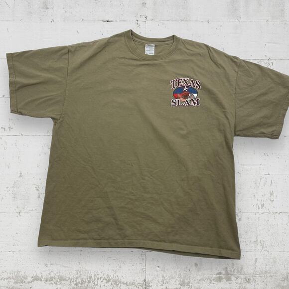 TEXAS SLAM Buck Wear Inc I caught a Mess in Texas Fishing T Shirt XXL - Picture 4 of 6